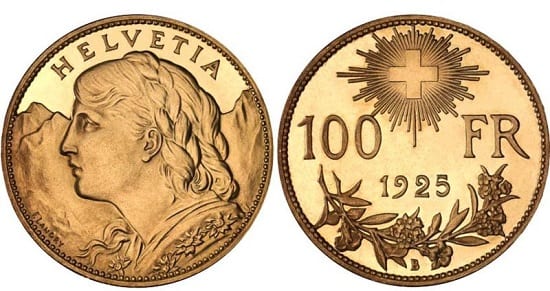 The Swiss Vreneli is only minted in gold.