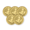 2020 Gold Britannia 5 coin bundle
