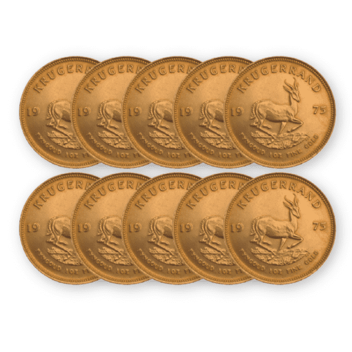 Best Value Gold Krugerrand 10 coin bundle