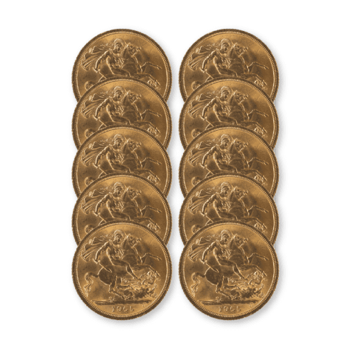 Pre-owned Full Sovereign 10 coin bundle