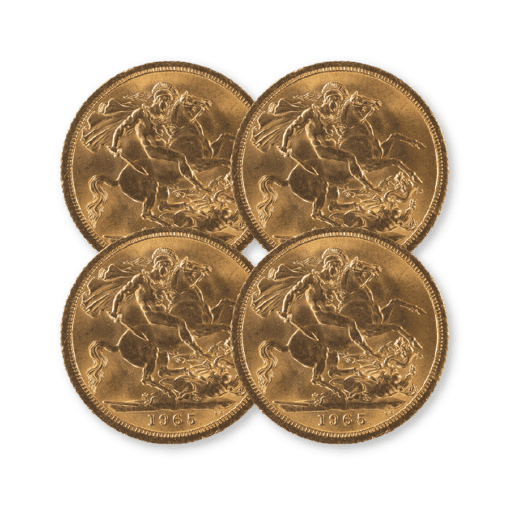 Pre-owned Full Sovereign 4 coin bundle