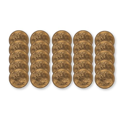Pre-owned Half Sovereign 25 coin bundle