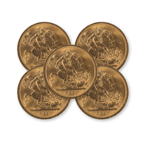 Pre-owned Half Sovereign 10 coin bundle