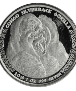 Congo Silverback Gorilla 1oz Silver coin