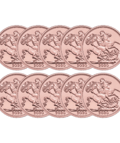 2020 Gold Sovereign 10 coin bundle