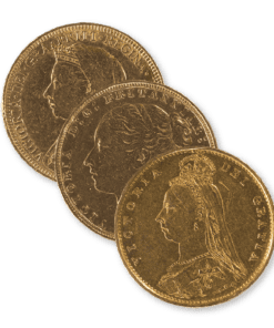 Victoria 3 Portrait Sovereign coin bundle